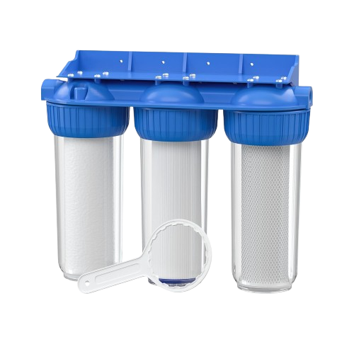 Aqua filtre triple 10 pouces (système de filtration à 3 étapes)